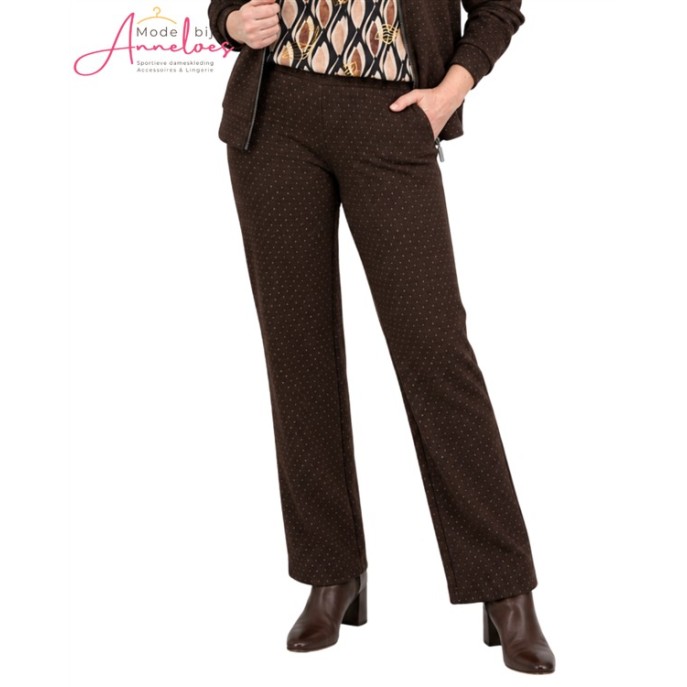 Dreamstar broek stip 218 Fabo bruin Dreamstar broek stip 218 Fabo bruin